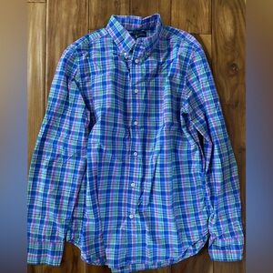 Ralph Lauren Boy’s Youth Plaid Button Down Shirt Size XL 18-20